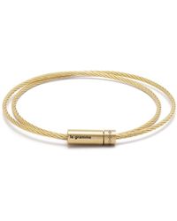 Le Gramme - 15g Brushed Yellow Gold Cable Bracelet - Lyst