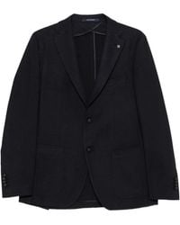 Tagliatore - Textured Single-Breasted Blazer - Lyst