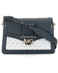 Michael Kors Jessie Tweekleurige Schoudertas - Blauw