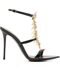 Giuseppe Zanotti - Slim 2.0 105 Crystal-Embellished Fishbone Sandals - Lyst