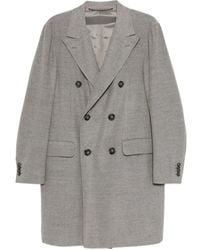 Canali - Double-Breasted Wool Coat - Lyst