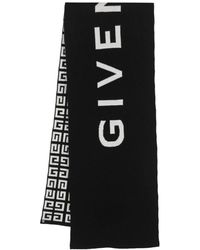 Givenchy - Écharpe en maille intarsia à logo - Lyst