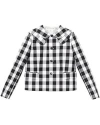 Comme des Garçons - Gingham Collared Jacket - Lyst