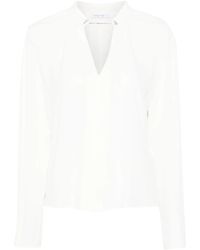 Patrizia Pepe - Cufflink-Detail Blouse - Lyst