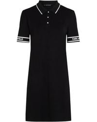 Karl Lagerfeld - Minikleid Mit Logo-Print - Lyst