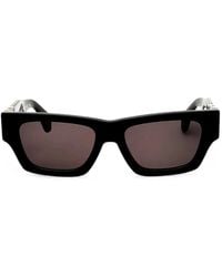 Palm Angels - Logo-Plaque Square-Frame Sunglasses - Lyst