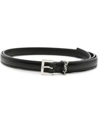 Saint Laurent - Cassandre Extra Thin Belt - Lyst
