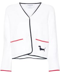 Thom Browne - Pointelle-Knit Cardigan - Lyst