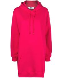 MSGM - Hooded Sweater Dress - Lyst