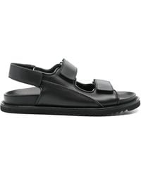 Doucal's - Double-Strap Leather Sandals - Lyst