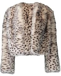 Susan Bender - Leopard-Print Shearling Jacket - Lyst