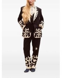 Carolina K - Mama Embroidered Star-Motif Trousers - Lyst