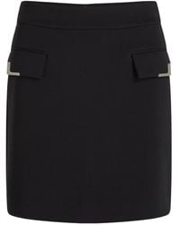 KARL LAGERFELD - Flap-Pocket Mini Skirt - Lyst