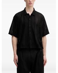 Beams Plus - Polo En Maille Ajourée À Rayures - Lyst