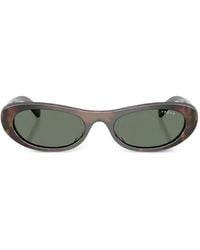 Vogue Eyewear - Havana Geometric Sunglasses - Lyst