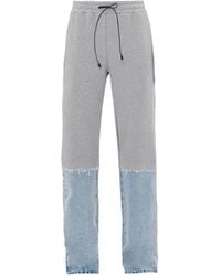 Haikure - Field Pollock Panelled Frayed Trousers - Lyst