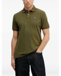 Hackett - Logo-Patch Polo Shirt - Lyst