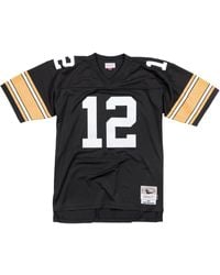Mitchell & Ness - 1976-1977 Terry Bradshaw Pittsburgh Steelers レガシー "black" ジャージ - Lyst