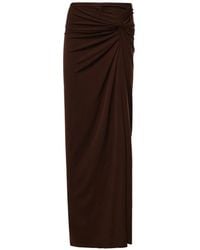 ANDAMANE - Twist-Detail Gathered Maxi Skirt - Lyst