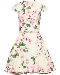 Oscar de la Renta - Minikleid Aus Leinen - Lyst