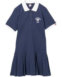 AAPE BY A BATHING AP - Pleated-Skirt Polo Dress - Lyst
