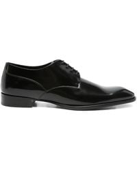 Saint Laurent - Patent Leather Derby Shoes - Lyst