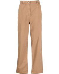 Burberry - Branley Straight-Leg Cotton Trousers - Lyst
