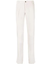 PT Torino - Pressed-Crease Straight Trousers - Lyst