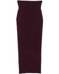 Alberta Ferretti - Wool Pencil Maxi Skirt - Lyst