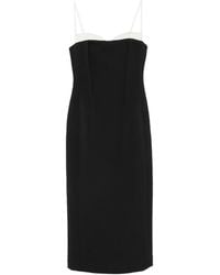 Jonathan Simkhai - Two-Tone Spaghetti-Strap Midi Dress - Lyst