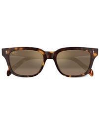 Maui Jim - Likeke Zonnebril Met Vierkant Montuur En Schildpadschild-Design - Lyst