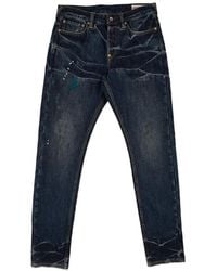 Evisu - Seagull-Print Whiskered Jeans - Lyst
