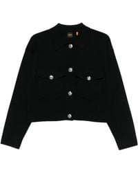 BOSS - ボタンカーディガン - Lyst