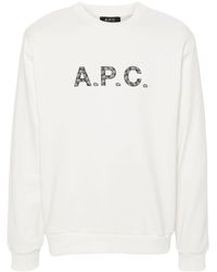 A.P.C. - Katoenen Sweater - Lyst