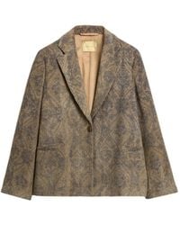 Momoní - Lilja Printed Corduroy Jacket - Lyst