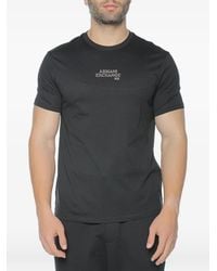 ARMANI EXCHANGE - Logo-Print Cotton T-Shirt - Lyst