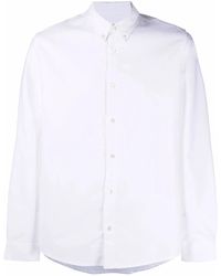 A.P.C. - Button-Down Organic Cotton Shirt - Lyst