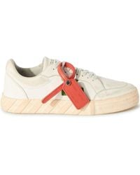Off-White c/o Virgil Abloh - Low Vulcanized Sneakers im Used-Look - Lyst