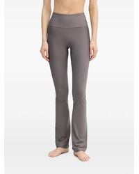 Casall - Logo-Print Flared Performance Trousers - Lyst