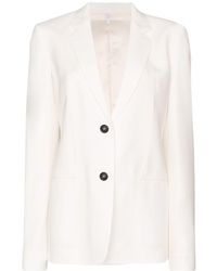 Helmut Lang Single-breasted Blazer - White
