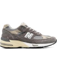 New Balance - Logo-Patch Lace-Up Sneakers - Lyst