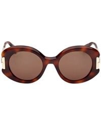 Max Mara Eyewear - Round-Frame Sunglasses - Lyst