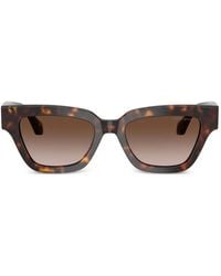 Giorgio Armani - Logo Square-Frame Sunglasses - Lyst