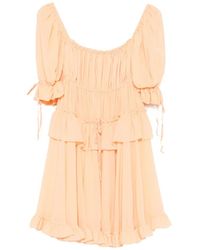 Chloé - Robe Courte Volantée - Lyst