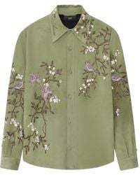 Amiri - Floral-Print Long-Sleeve Shirt - Lyst