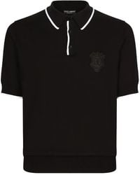 Dolce & Gabbana - Cotton Polo With Logo - Lyst