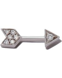 Maria Tash - 18Kt Arrow Diamond Stud Earring - Lyst