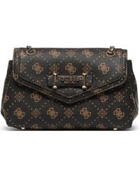 Guess - Monogram-Print Chain-Link Shoulder Bag - Lyst