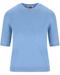Alpha Studio - Short-Sleeve Cashmere Top - Lyst