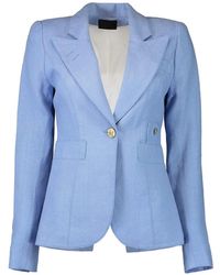 Smythe - Blazer En Lin À Simple Boutonnage - Lyst